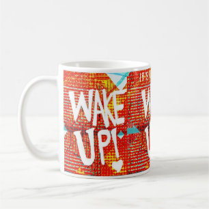 Wake Up! With Personalised Message  Coffee Mug