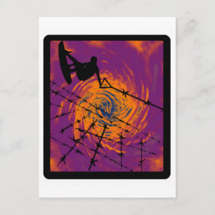WAKEBOARD ALL SEAMS POSTCARD