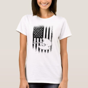 Wakeboard American Flag Wakeboarding Wakeboarder T-Shirt