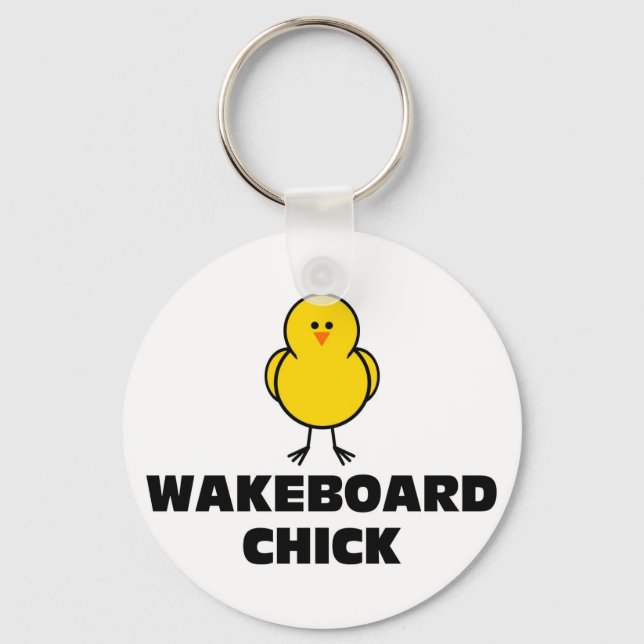Wakeboard Chick Key Ring (Front)