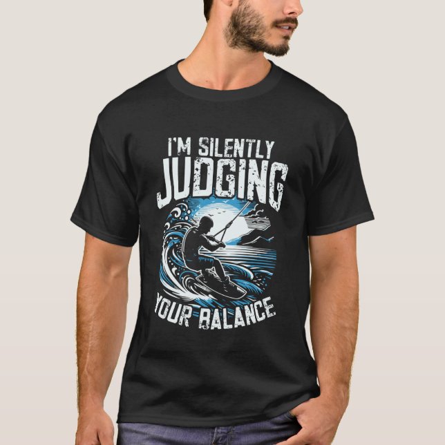 Wakeboard Kiteboard Humour T-Shirt (Front)