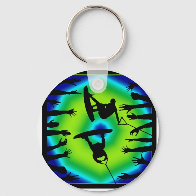 Wakeboard Mashed Mixes Key Ring (Front)