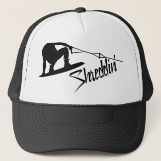 Wakeboard Shreddin' BW Trucker Hat