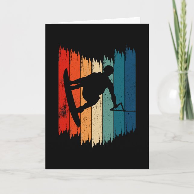 Wakeboard Vintage Wakeboarding Card (Front)