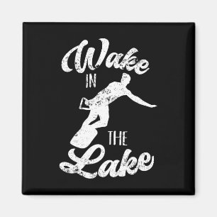 Wakeboard Wake In The Lake Wakeboarding Boating Su Magnet