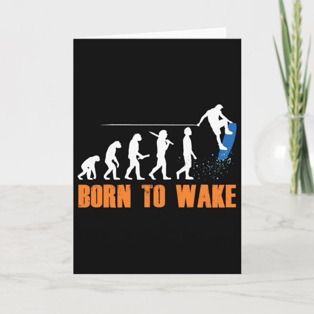 Wakeboard Wakeboarder Wakeboarding Freestyle Wake  Card (Front)