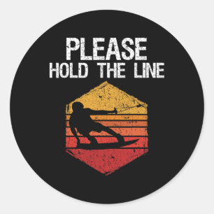 Wakeboard Wakeboarder Wakeboarding Freestyle Wake  Classic Round Sticker