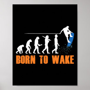 Wakeboard Wakeboarder Wakeboarding Freestyle Wake Poster