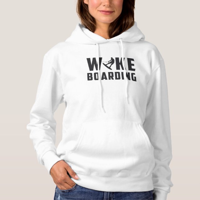 Wakeboard Wakeboarder Wakeboarding Lovers Gift Hoodie (Front)