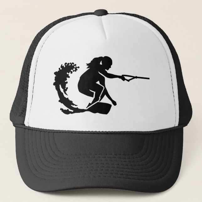 Wakeboard woman trucker hat (Front)