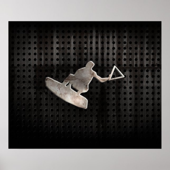 Wakeboarder; Cool Black Poster (Front)
