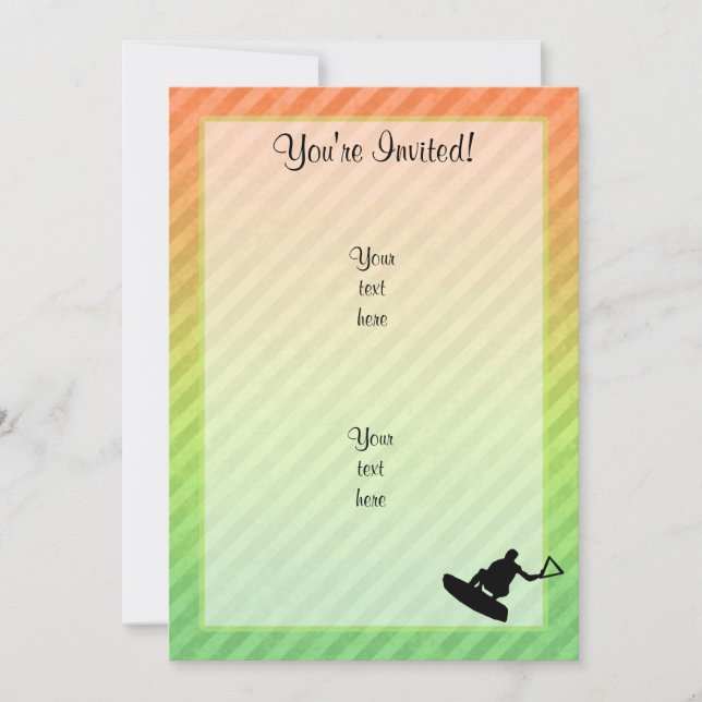 Wakeboarder Invitation (Front)