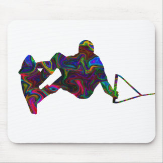 Wakeboarder Wild Colours Mouse Pad