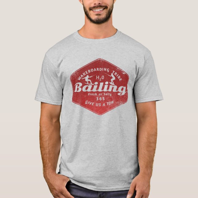 Wakeboarding bailing  T-Shirt (Front)
