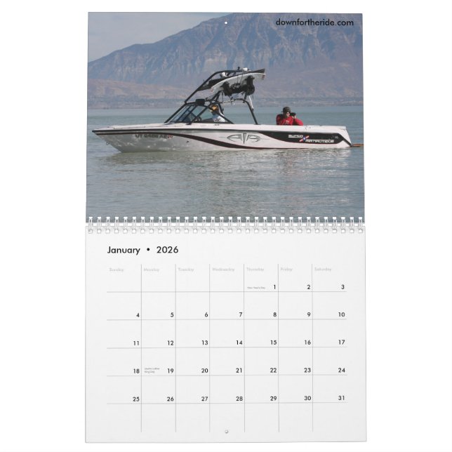 Wakeboarding Calendar - Customised (Jan 2026)