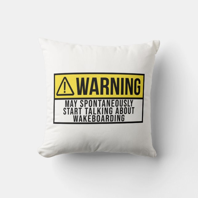 Wakeboarding Gift - Wakeboard Lover Cushion (Front)