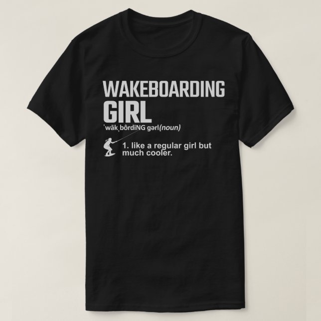 wakeboarding girl T-Shirt (Design Front)
