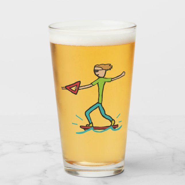 Wakeboarding Glass (Front Filled)