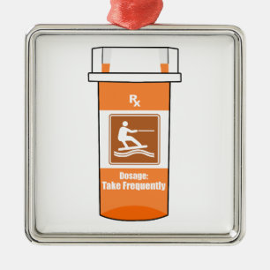 Wakeboarding Is My Drug Metal Ornament