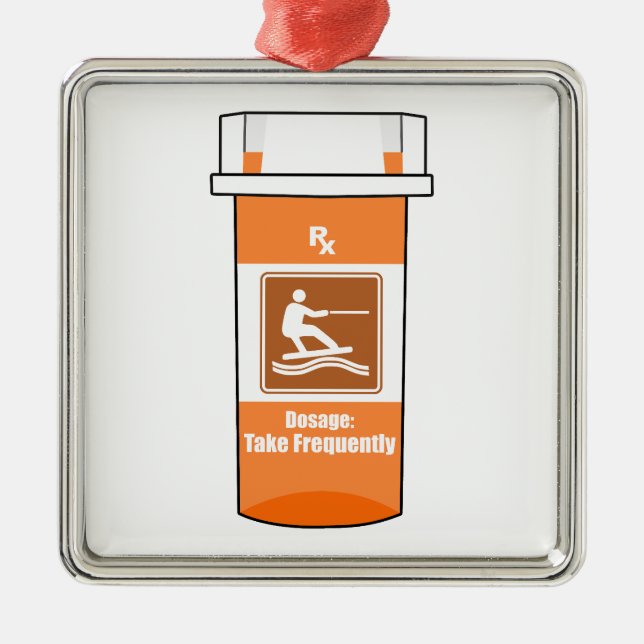 Wakeboarding Is My Drug Metal Ornament (Front)