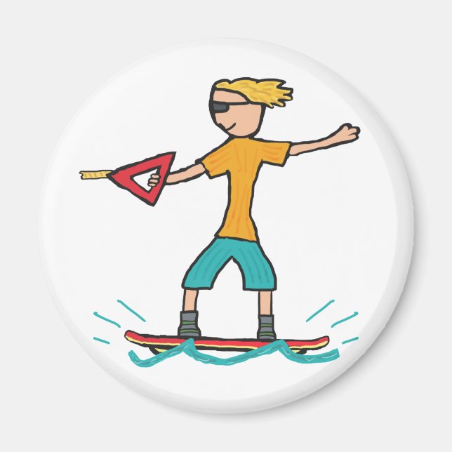 Wakeboarding Magnet (Front)