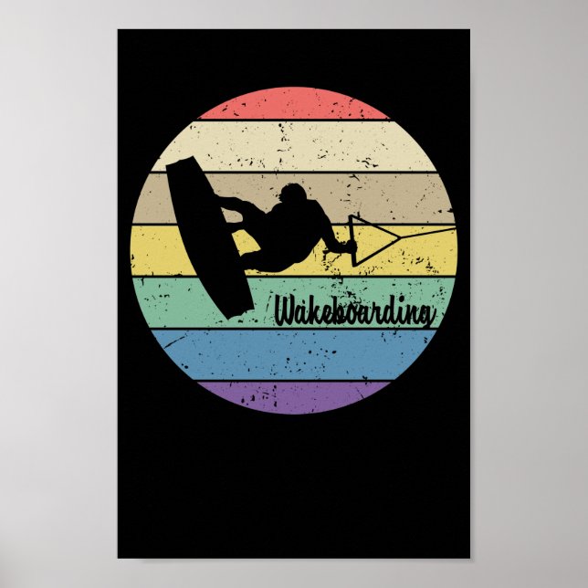 Wakeboarding Retro Poster (Front)