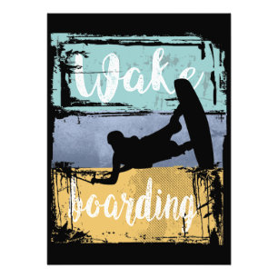 Wakeboarding Retro Wakeboarder Photo Print