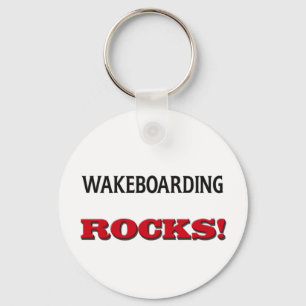 Wakeboarding Rocks Key Ring
