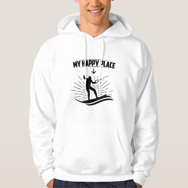 Wakeboarding Sayings | Wakeboarder Sports Gifts Hoodie (Front)