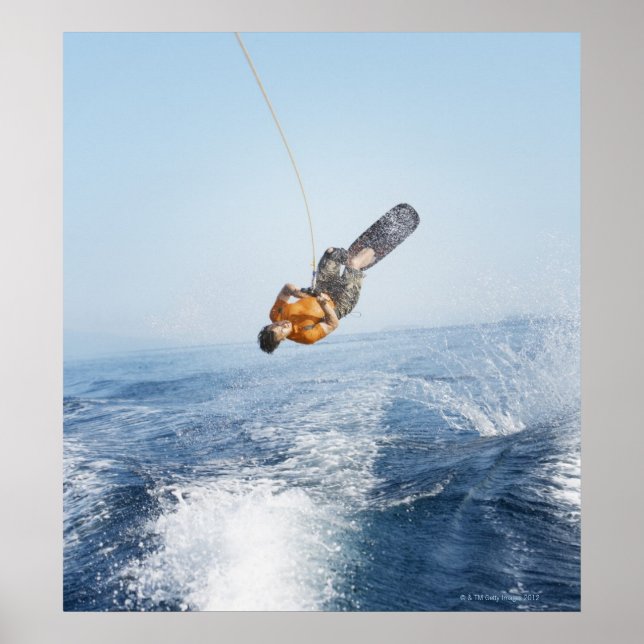 Wakeboarding Stunt Poster (Front)