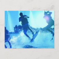 Wakeboarding Trio Postcard