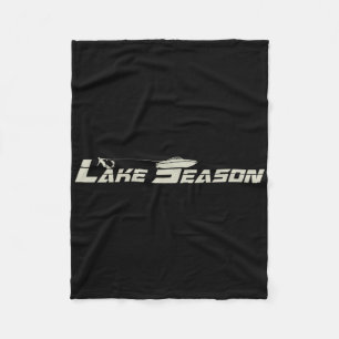 Wakeboarding, Wake Surfing And Boating Fleece Blanket