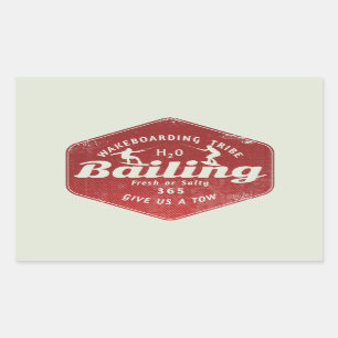 Wakeboarding Wakeboarder Rectangular Sticker