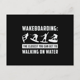 Wakeboarding Walking On Water Wake Wakeboarder Postcard