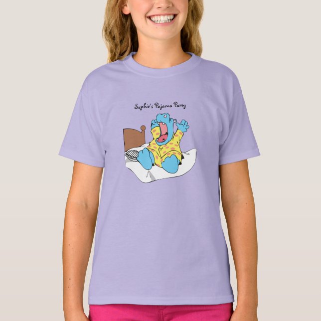 Waking Hippo Kid's T-Shirt (Front)
