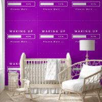Waking Up Please Wait Funny Customisable
