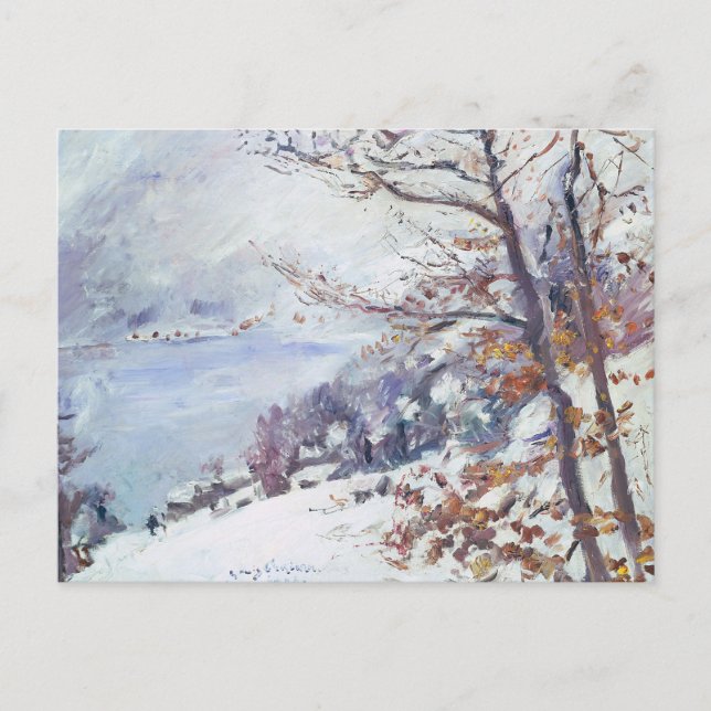 Walchensee in Winter | Lovis Corinth Postcard (Front)