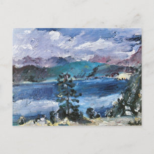 Walchensee with larch by Lovis Corinth Postcard