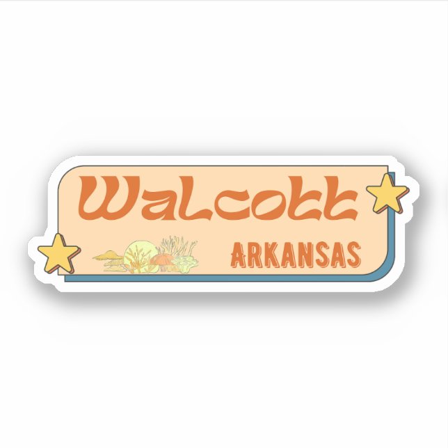 Walcott, Arkansas  Sticker (Front)