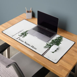 Waldeinsamkeit Forest Solitude Aesthetic Desk Mat
