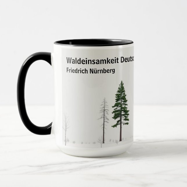 Waldeinsamkeit Nature Lover Personalised Mug (Left)