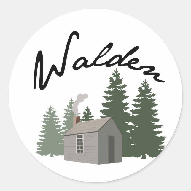Walden Classic Round Sticker (Front)