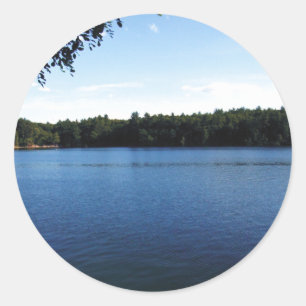 Walden Pond Classic Round Sticker