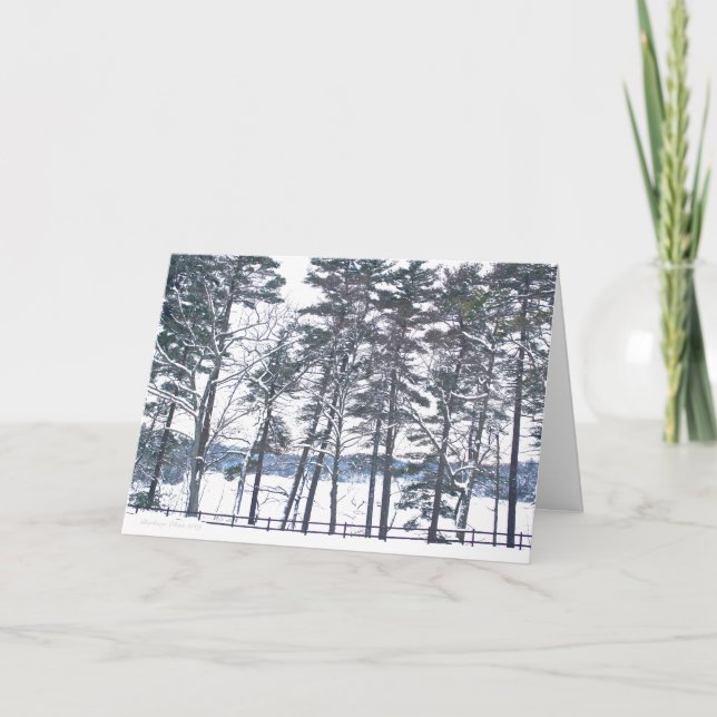 Walden Pond: Enjoy the Pleasures of the Season Holiday Card (Front)