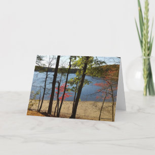 Walden Pond foliage greeting card