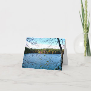 Walden Pond in the Fall Note Card