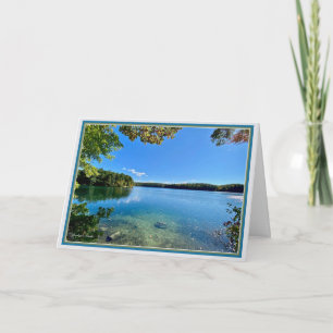 Walden Pond: Landscape view Holiday Card