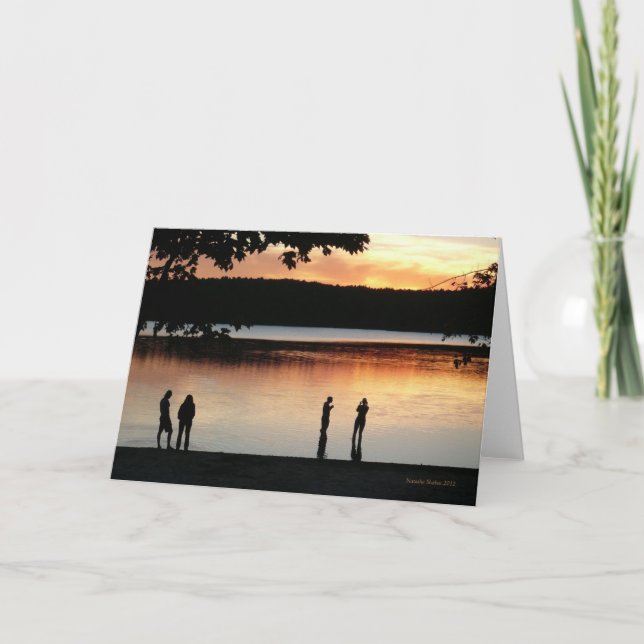 Walden Pond "Serene Western Sky" card (Front)