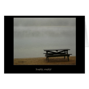 Walden Pond Simplify, simplify! card