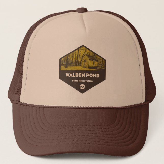 Walden Pond State Reservation Massachusetts Trucker Hat (Front)
